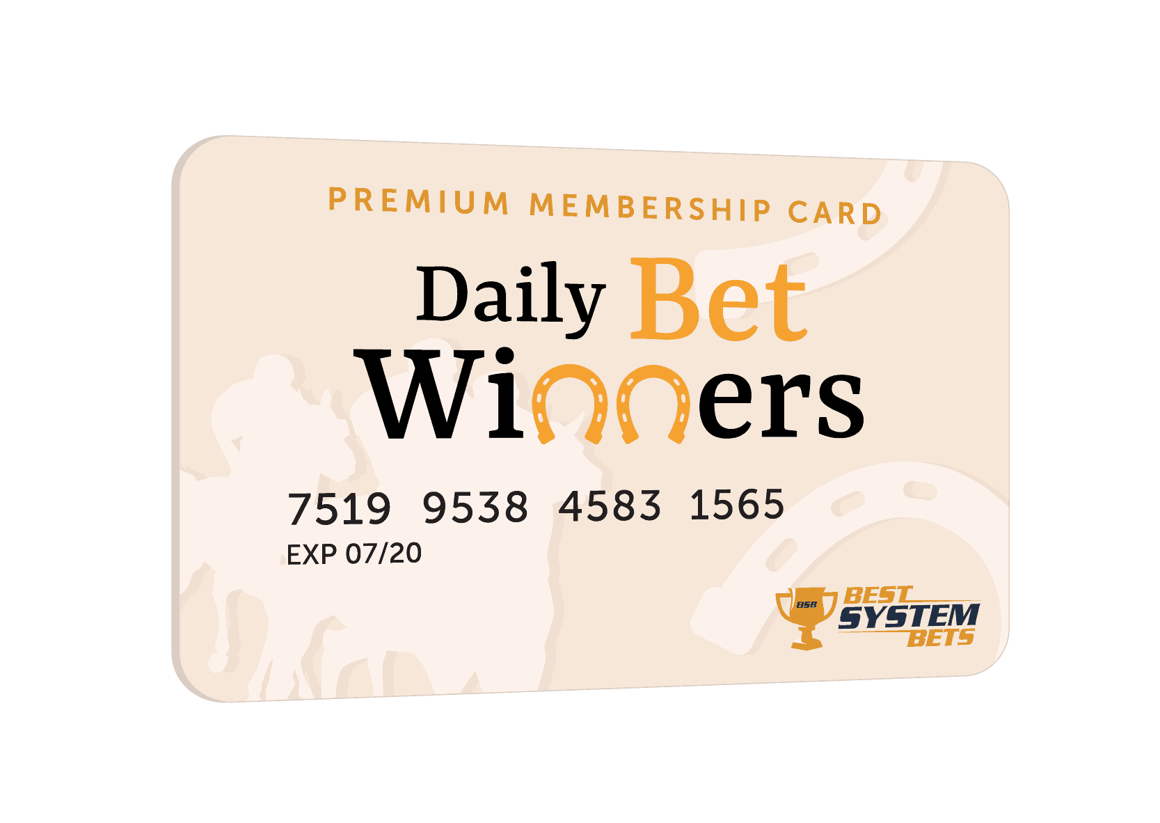 Daily Bet Winners Membership Card